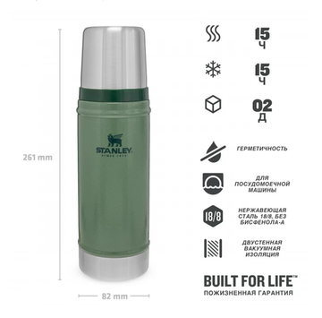 Термос STANLEY Classic 0,47L 10-01228