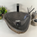 Каменная раковина из речного камня RS-05529 (49*43*15) 0856 из натурального камня