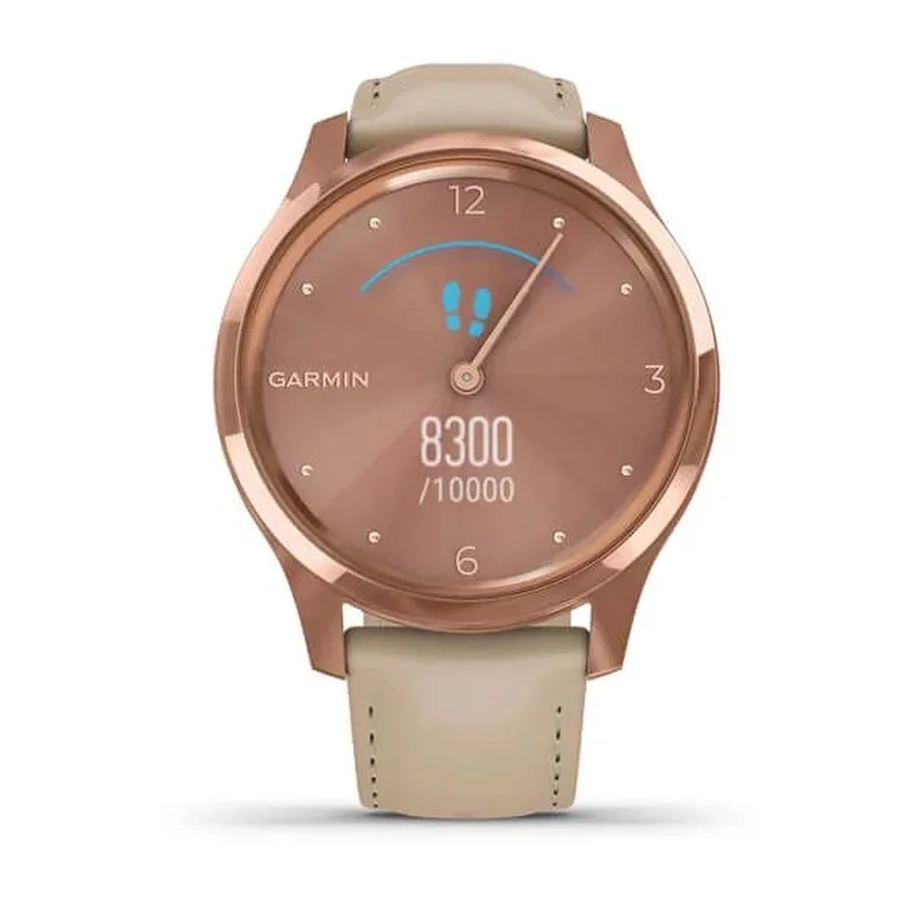 Часы для фитнеса Garmin vivomove Luxe розовое золото PVD 18K, 010-02241-21