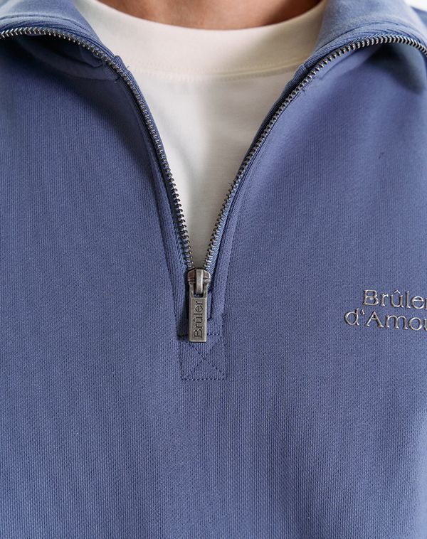 Толстовка Half-zip Logo de base 04 Navy - фото 4