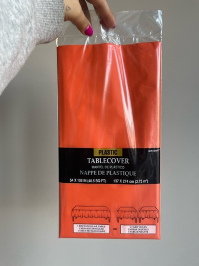 Скатерть п/э Orange Peel (Оранжевый), 1,4*2,75 м