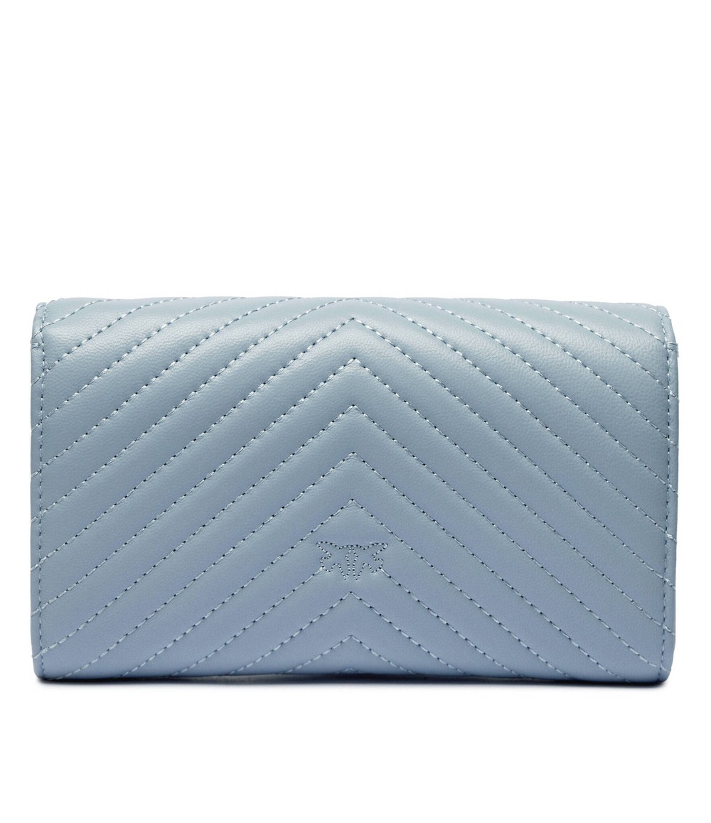 Кожаный кошелек LOVE ONE WALLET C Pinko - голубой(100062 A0GK)