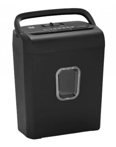 Шредер Cactus CS-SH-8-13-5X18,бумаги, пластиковых карт, скоб, скрепок 180x300 мм, чёрный, пластик, 8