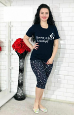 Пижама женская бриджи+футболка КЖ0003 великан