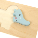 Развивающая игрушка деревянная Пазл-вкладыш по номерам Слон, C-41805