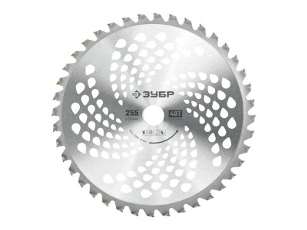 Нож для триммера ЗУБР НТТ-40 255мм 40Т