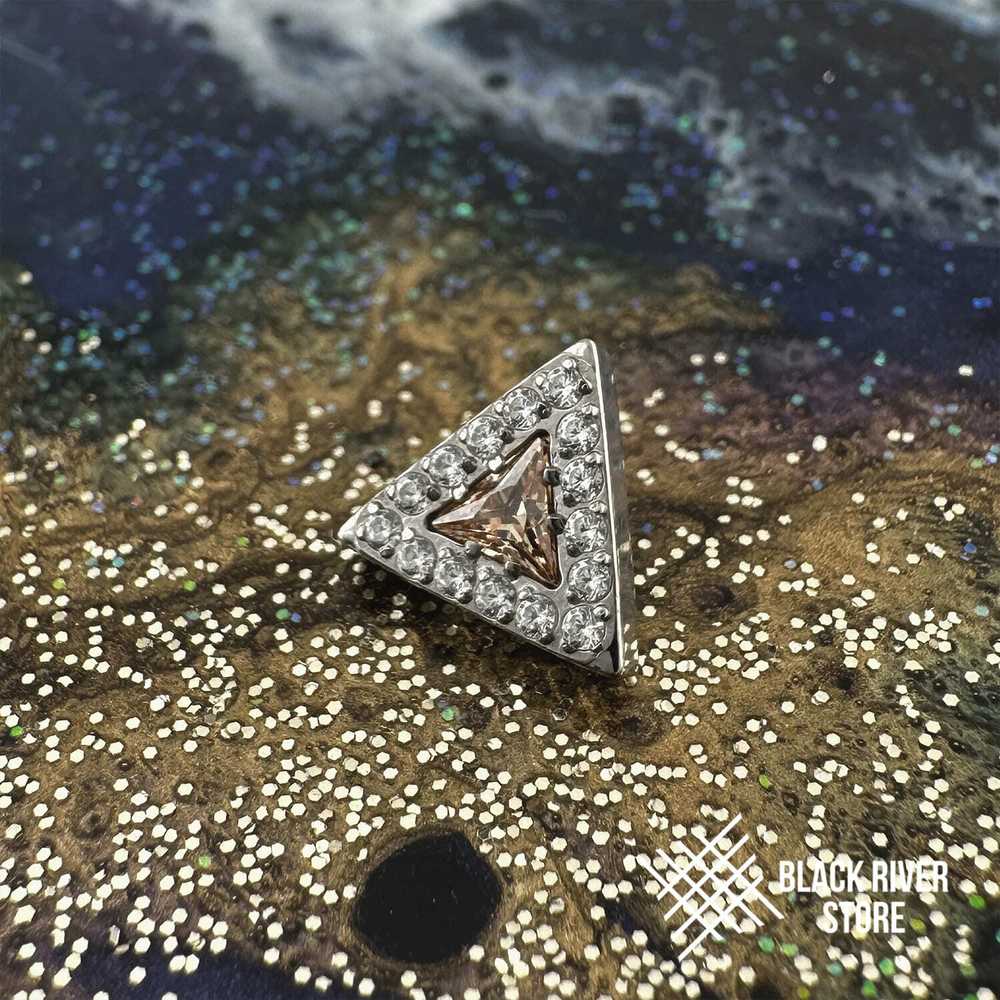 Shine Triangle Champagne & Crystal-