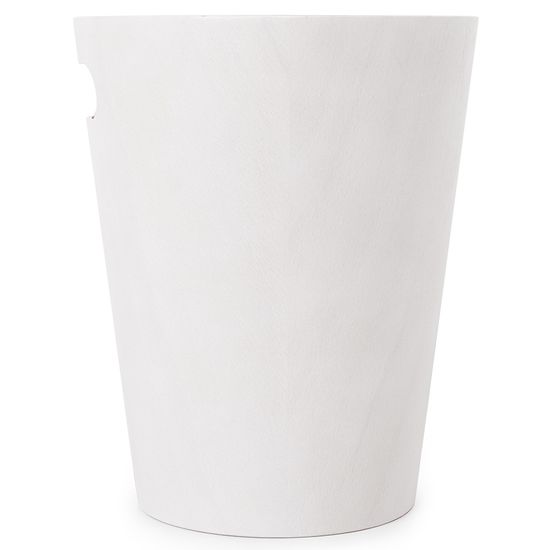 Корзина для мусора woodrow, 7,5 л, белая/дерево