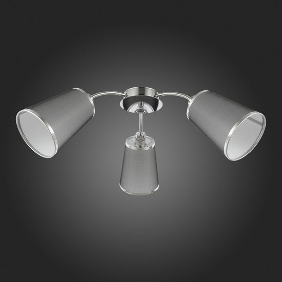 SLE103002-03 Светильник потолочный Хром/Черный E14 3*40W MALEONTE