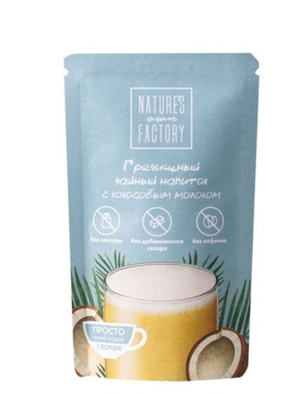 Гречишный чайный напиток с кокосовым молоком