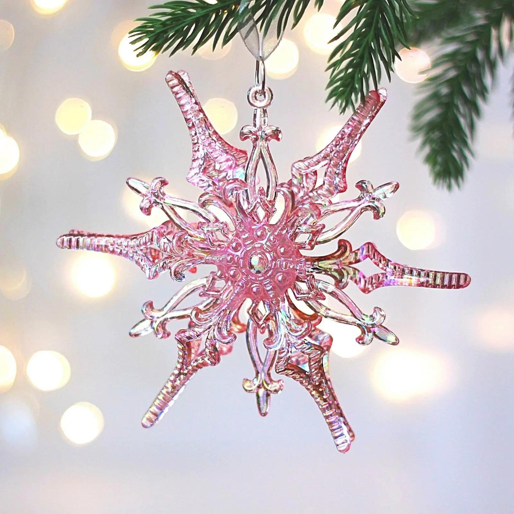 Подвеска «Сказочная нежность» 12*12 см, Розовый