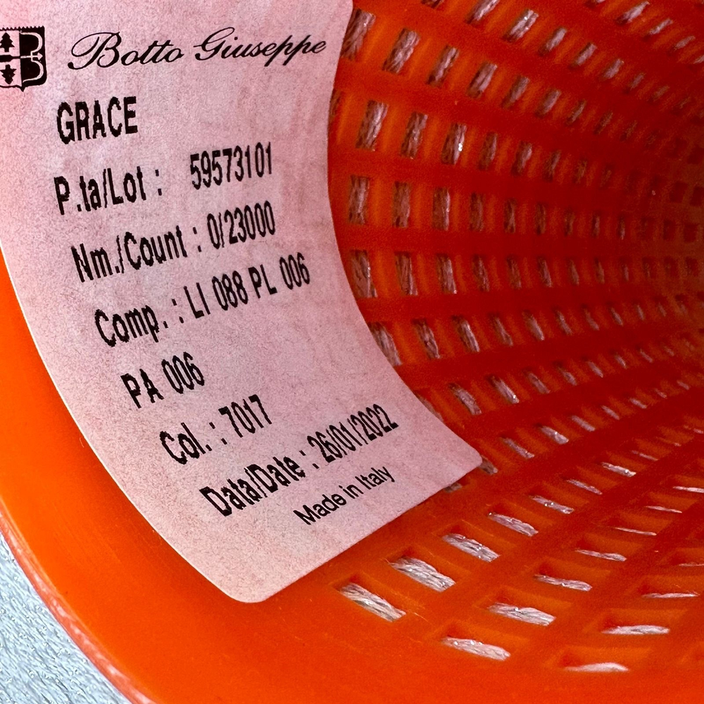 GRACE - Botto Giuseppe; 88% лен, 12% люрекс; 2300м/100гр; col. 7017, цвет: светло серый, люрекс серебро; S718