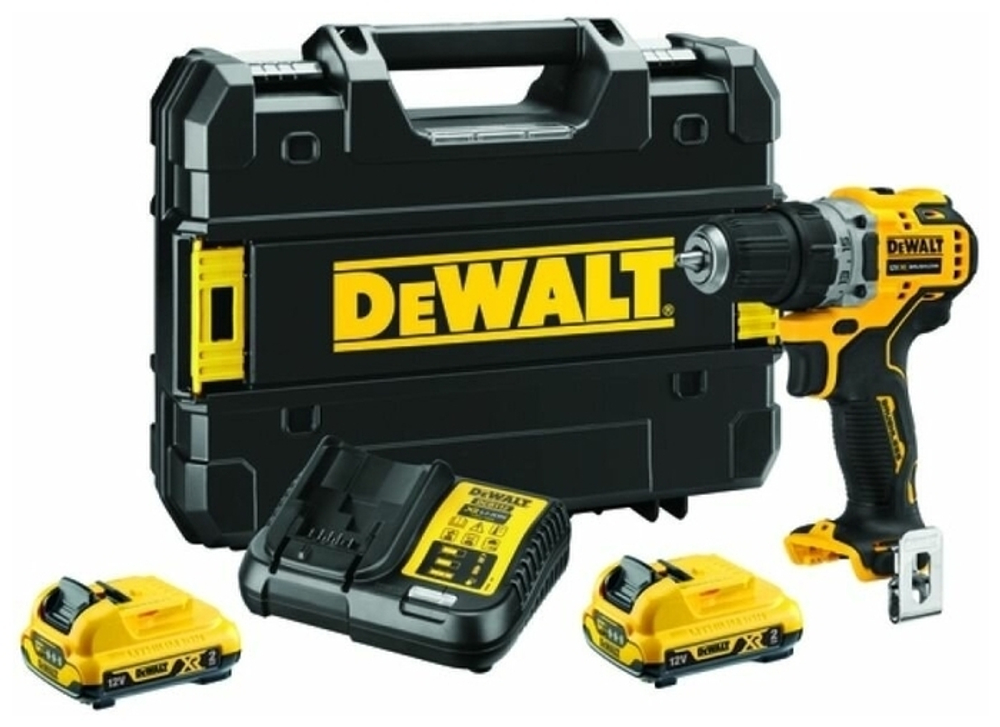 Компактная дрель-шуруповерт DEWALT 12 В XR DCD701D2-QW