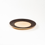 Деревянная плоская тарелка из древесины сибирского кедра. T203