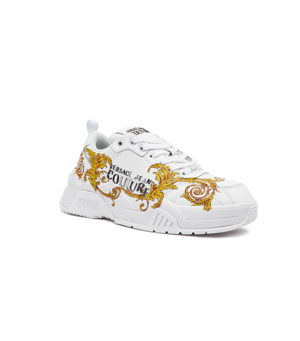 Кожаные кроссовки Versace Jeans Couture - белый(74VA3SF4ZP232)