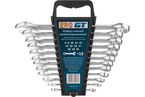 Набор комбинированных ключей STARTUL 6-22 мм 12 предметов PRO GT PRO-81112