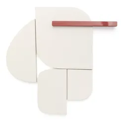 Стеновая панель Danei бело-красная 50x30 см