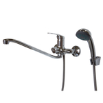 Смеситель для ванны и раковины 35к F2239-B FRAP див корп (S-излив, хром, силумин)