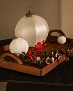 Набор из 4 рождественских шаров Talve из белого переработанного стекла, Ø 6 см