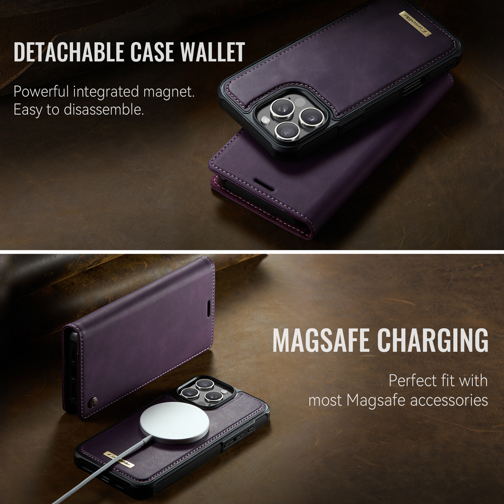Чехол-кошелек CaseMe 2 in 1 MagSafe iPhone 16 ProMax