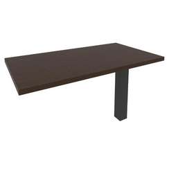 First Брифинг-приставка KB-5 Венге Цаво/Металл Антрацит 1300*700*765