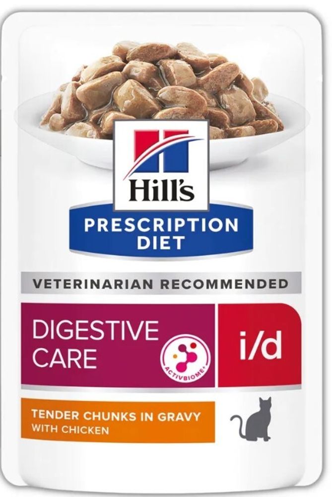 Hill&#39;s PD 85г I/D Digestive Care Влажный корм для кошек для здоровья ЖКТ Курица