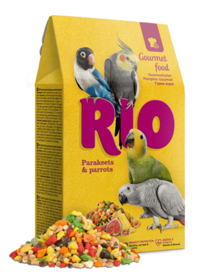 RIO (Рио) Корм-лакомство Гурмэ для средних и крупных попугаев, 250 г