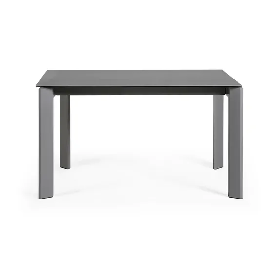 Стол Atta 140 (200) x90 антрацит керамика