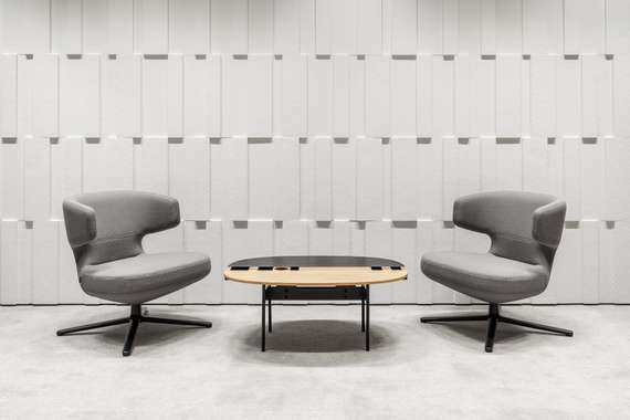 Журнальный столик Between S, 90х64х37 см, черный ясень