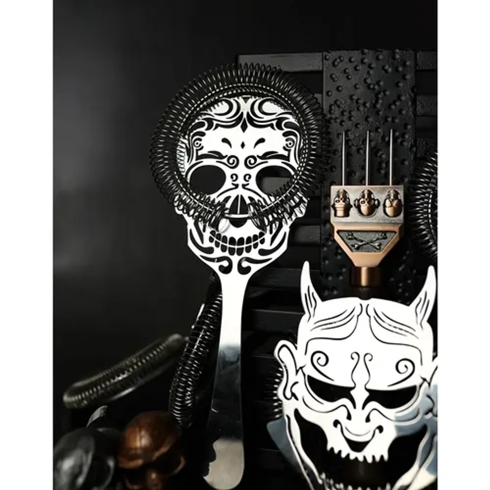 Стрейнер барный нерж. 22,3 см d 9,5 см Череп Skull B'Guys P.L.- Barbossa
