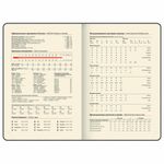 Ежедневник датированный 2025, А5, 151х213 мм, BRAUBERG "Note", под кожу, держатель для ручки, резинка-фиксатор, красный, 115932