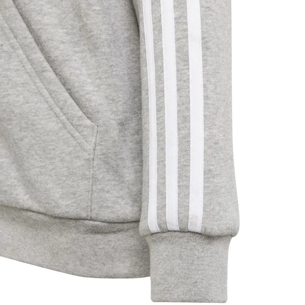 Детская теннисная толстовка Adidas Kids 3 Stripes Full-Zip - grey