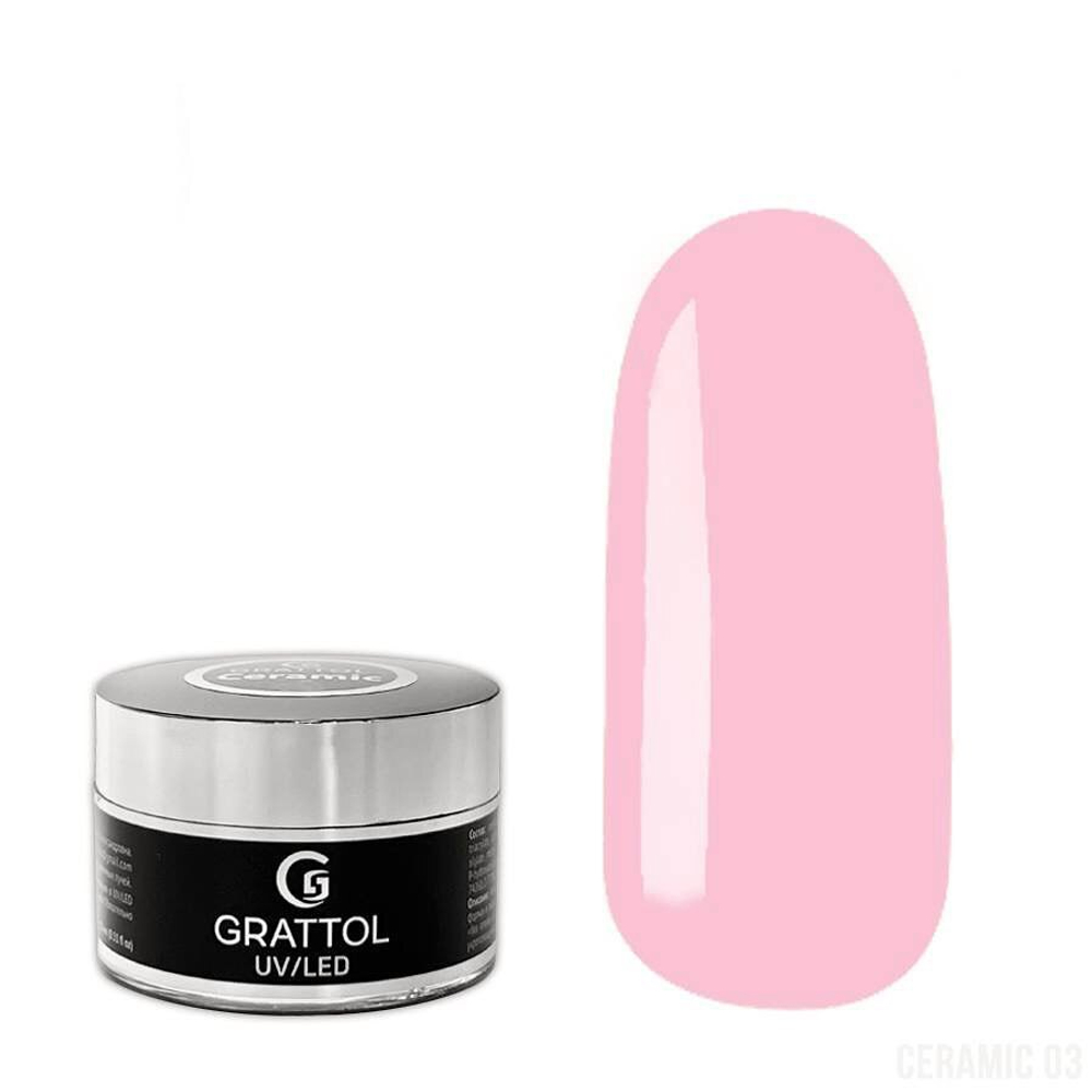 Grattol Camouflage Gel Ceramic 03 - Гель камуфлирующий, 15 мл