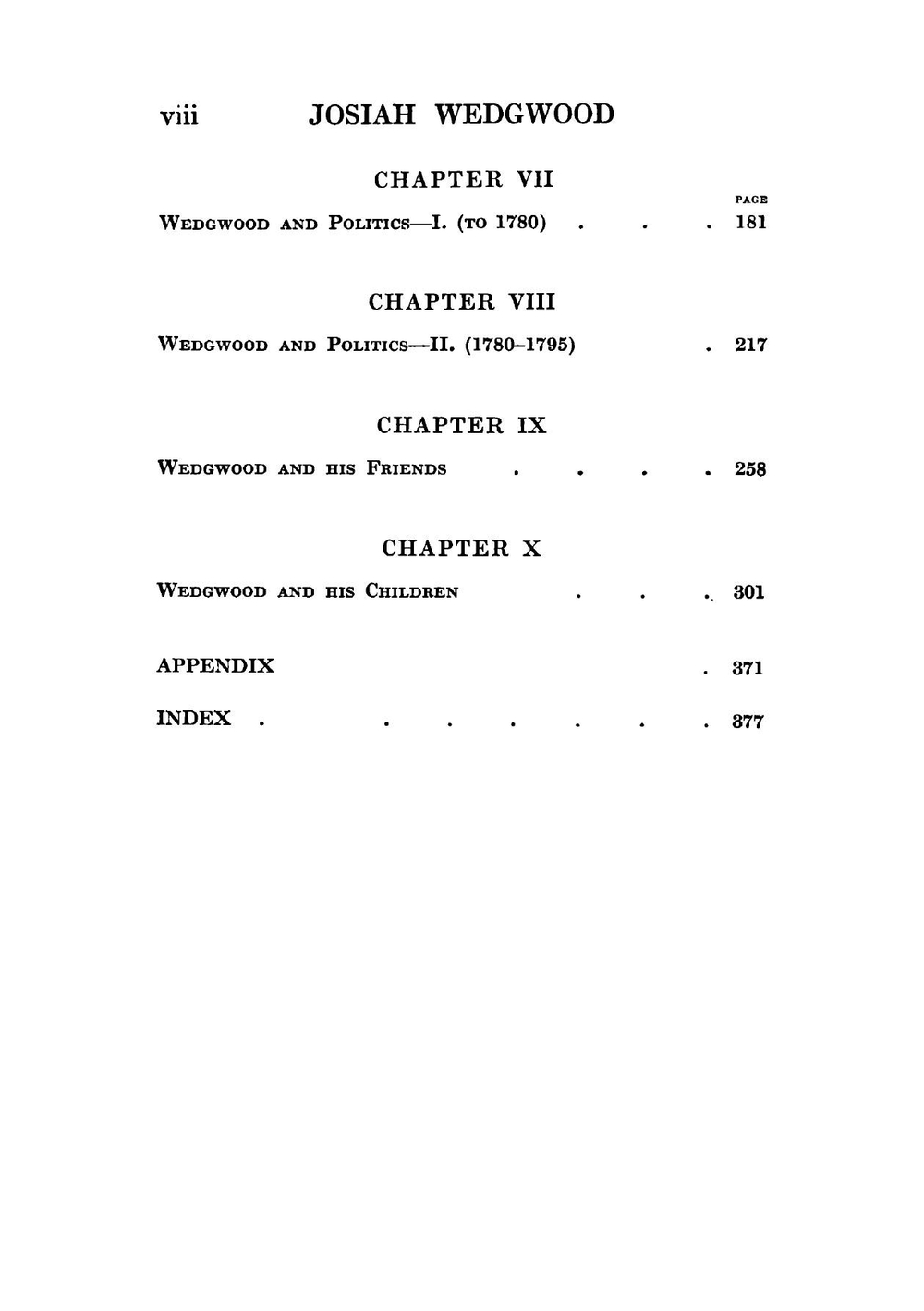 The Personal Life of Josiah Wedgwood, the Potter | Wedgwood Julia