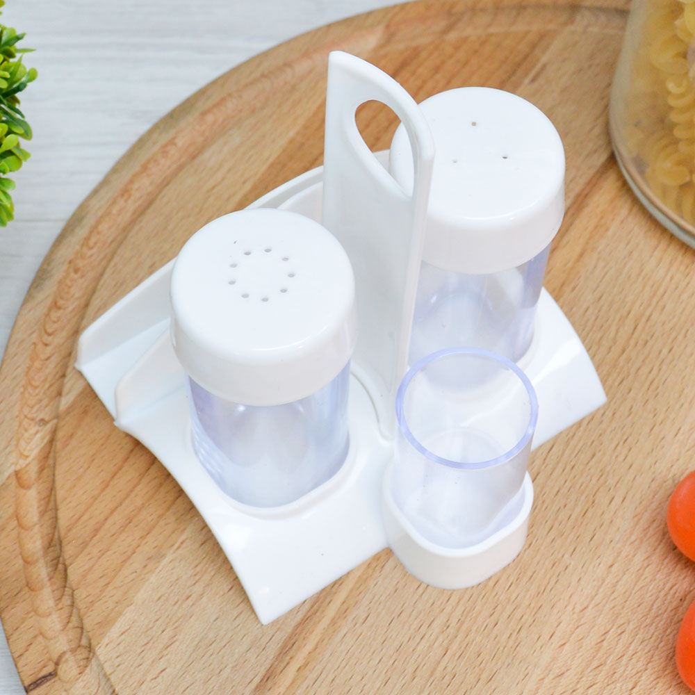 Набор для специй "Рондо" (снежно-белый)