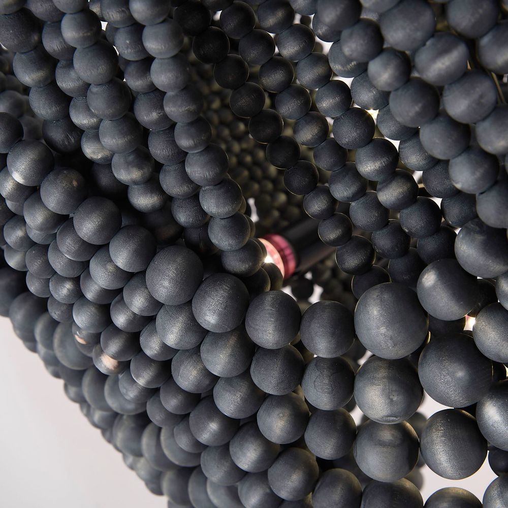 Подвесная Люстра Amelia Wood Bead Chandelier By Imperiumloft