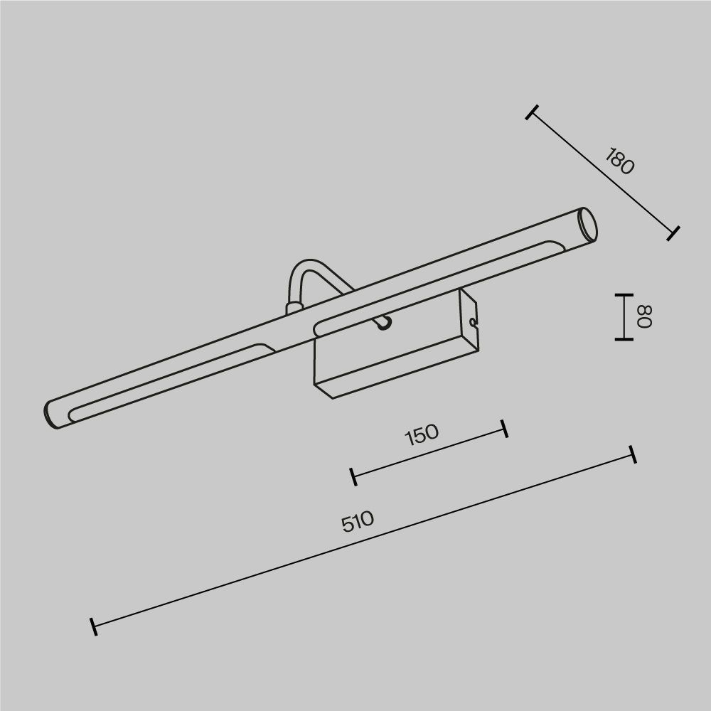 Бра Maytoni Twinkle MIR266WL-L12CH4K