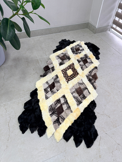 Меховой Коврик прикроватный накидка на кресло из овчины