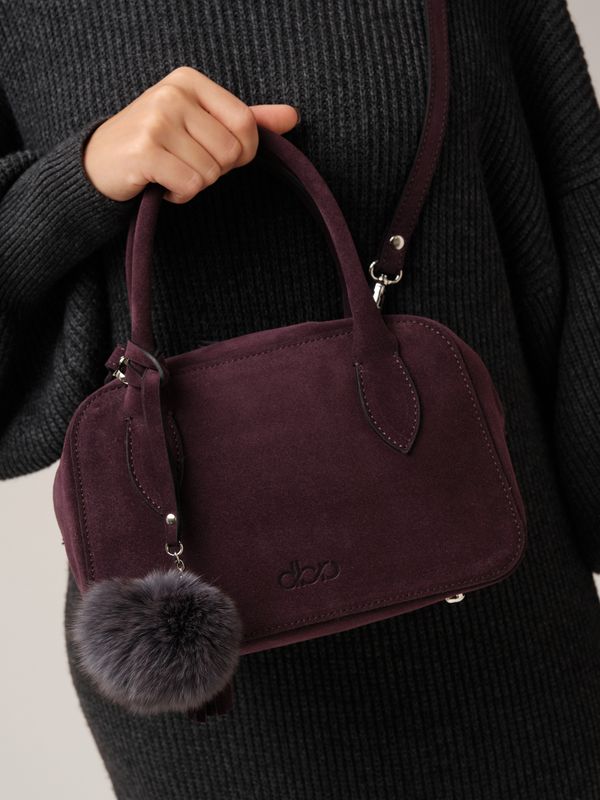 Замшевая сумка DBR 31348 сливовый