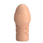 Телесная текстурированная насадка на пенис Becks - 8 см. (Цвет: телесный)