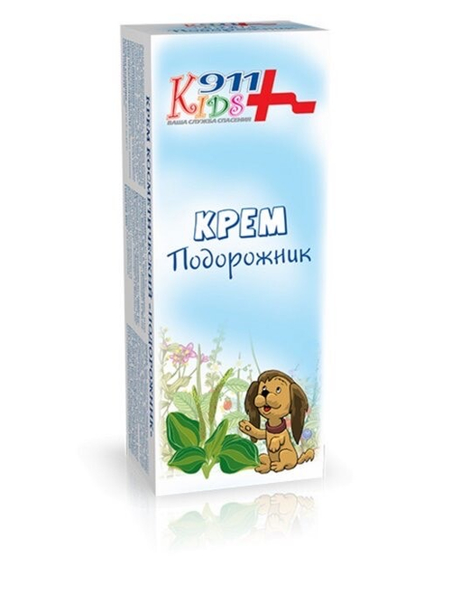 911 крем детский подорожник при ссадинах и ушибах