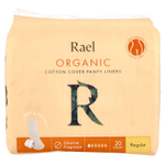 Rael, Ежедневные прокладки из органического хлопка, обычного размера, 20 шт.