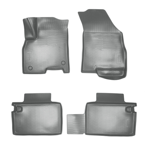 Ковры в салон Norplast/Unidec для Chery Tiggo 8 Pro (2021-), Серый, 1 и 2 ряд, арт.NPA11-C11-743-2-G