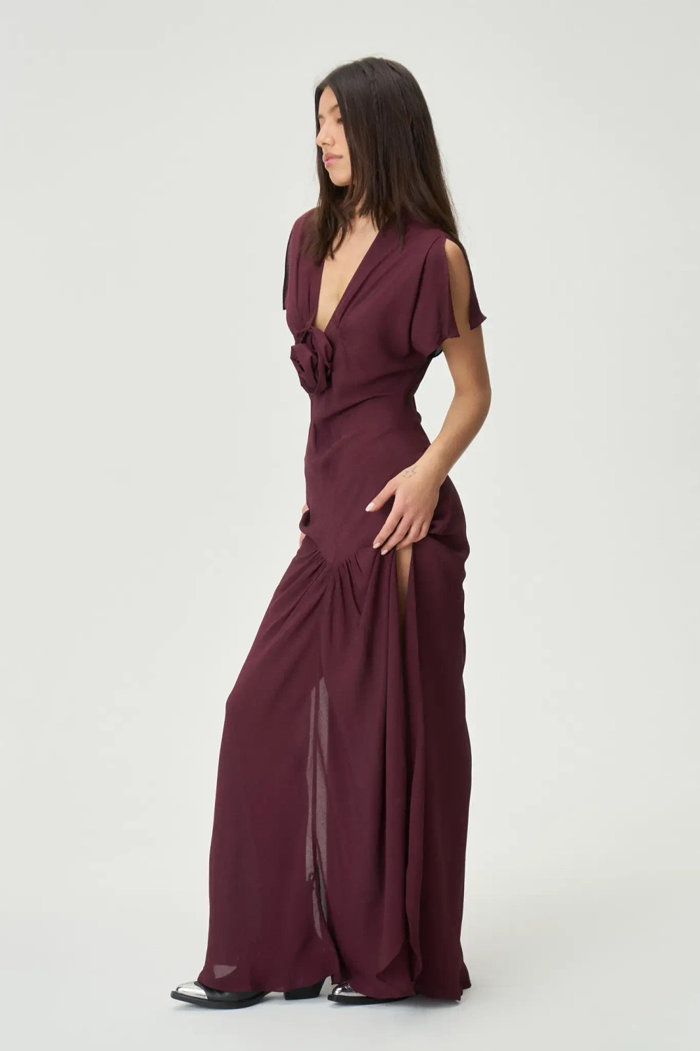 Платье Во имя Розы винное