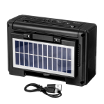 Радиоприемник с MP3 плеером и BT+Solar panel Golon RXBT863S