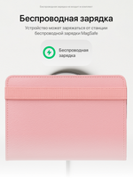 Обложка для паспорта с Локатором Apple Find My. Розовый