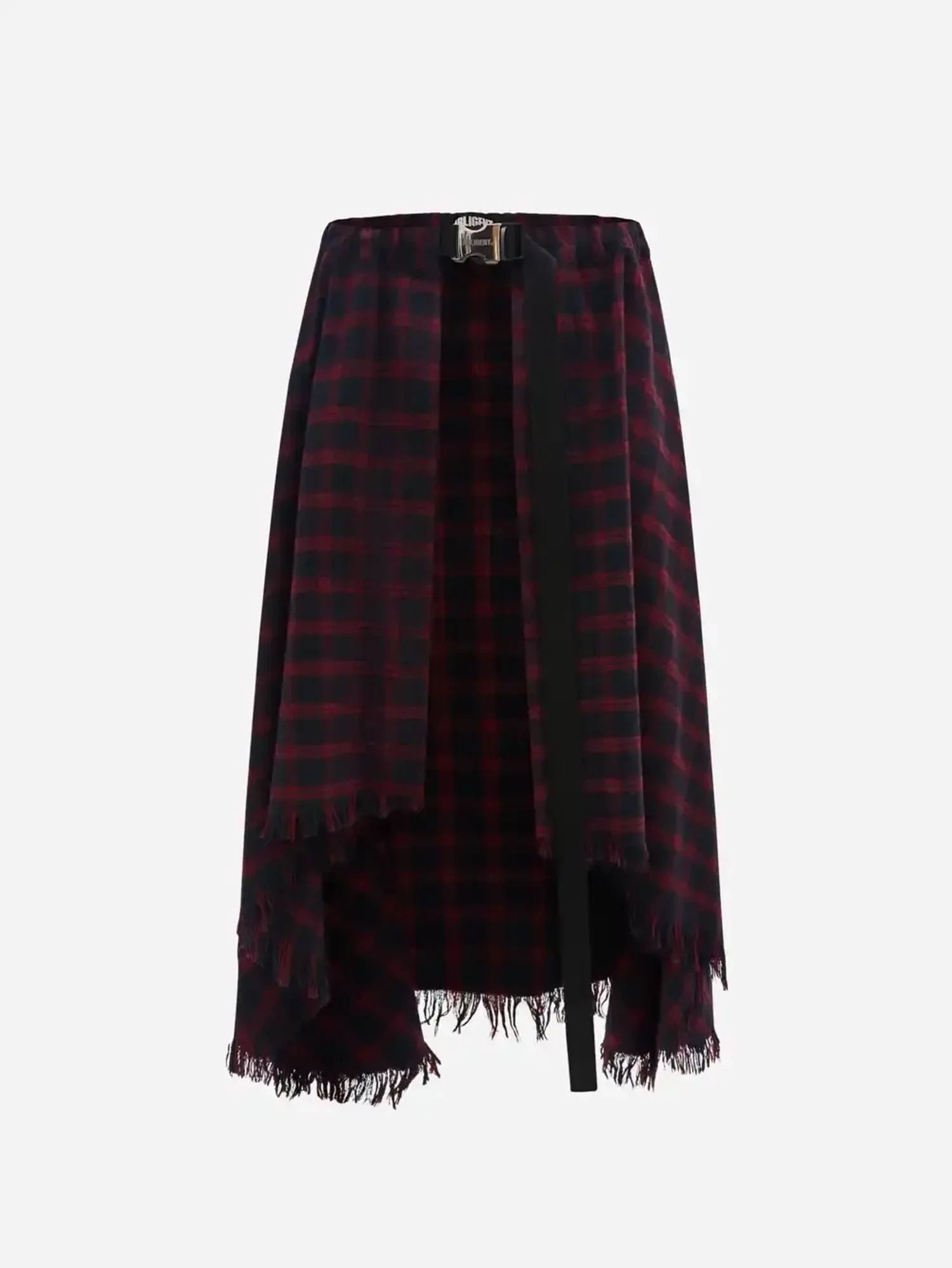 Юбка-саронг в красно-синюю клетку