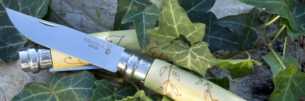 Нож складной Opinel №7 VRI Nature-Leaves (ветки дерева с листьями)