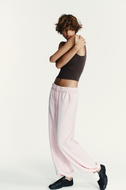 ZARA ТОП С КВАДРАТНЫМ ВЫРЕЗОМ, ТЕМНО-КОРИЧНЕВЫЙ