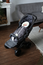 Конверт зимний для новорожденного - Норка (серый)